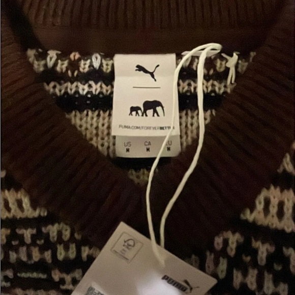 NWT PUMA x THE BROOKLYN CIRCUS Men’s V-Neck Sweater Medium Large XXL - Picture 4 of 4